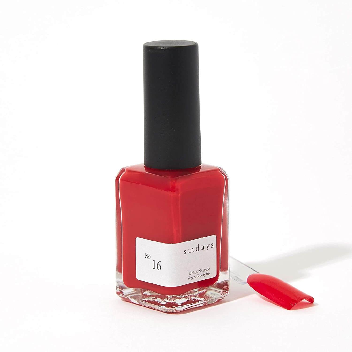 Sundays 10-Free, Nontoxic Nail Polish No.16 (Ruby red)