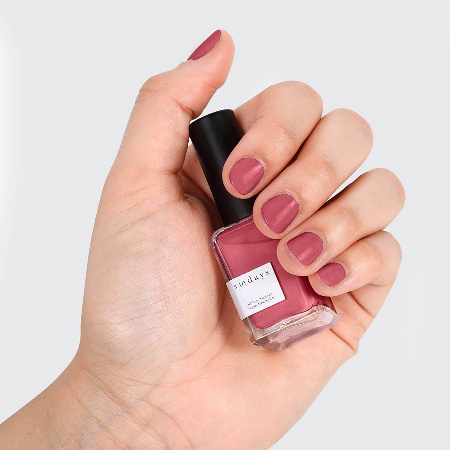 Sundays 10-Free, Nontoxic Nail Polish No.24 (Pink Berry)