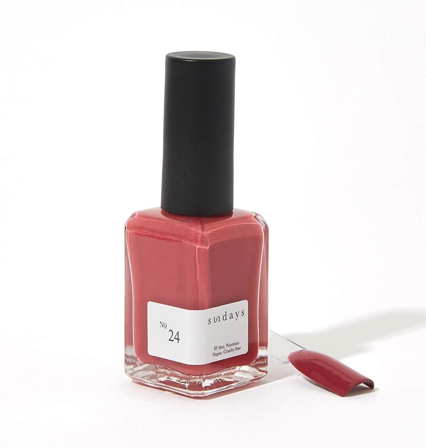 Sundays 10-Free, Nontoxic Nail Polish No.24 (Pink Berry)