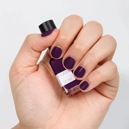 Sundays 10-Free, Nontoxic Nail Polish No.20 (Deep Aubergine)
