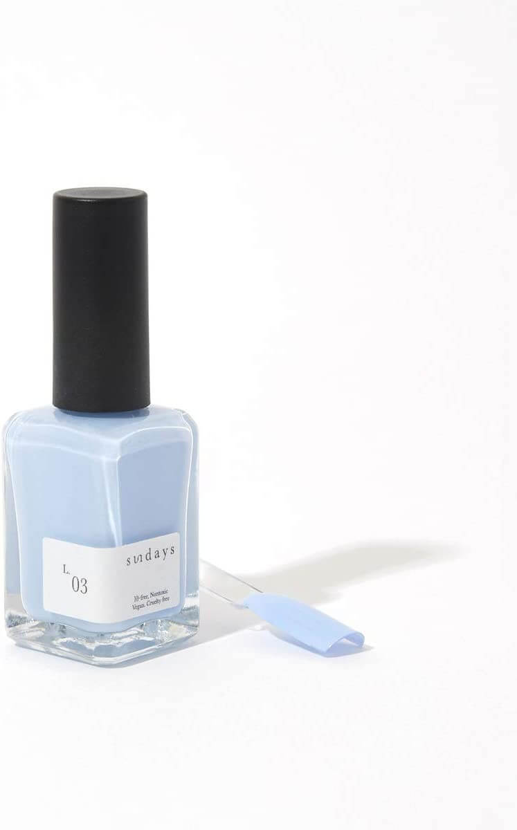 Sundays 10-Free, Nontoxic Nail Polish No.L03 (Pastel Blue)