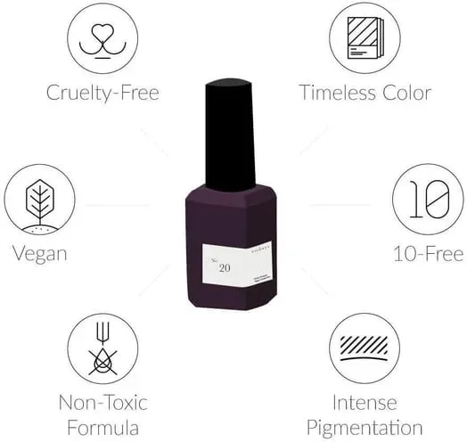 Sundays 10-Free, Nontoxic Nail Polish No.21 (Purple Grey)