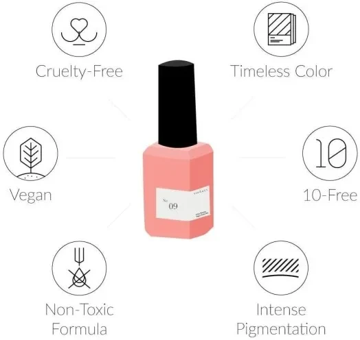 Sundays 10-Free, Nontoxic Nail Polish No.13 (Cherry Orange)