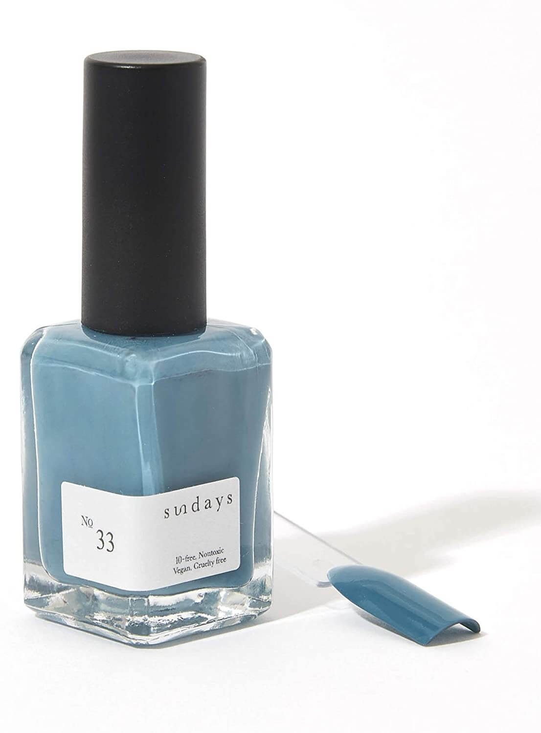 Sundays 10-Free, Nontoxic Nail Polish No.33 (Steel Blue)