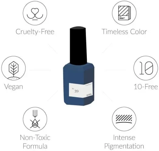 Sundays 10-Free, Nontoxic Nail Polish No.39 (Indigo)