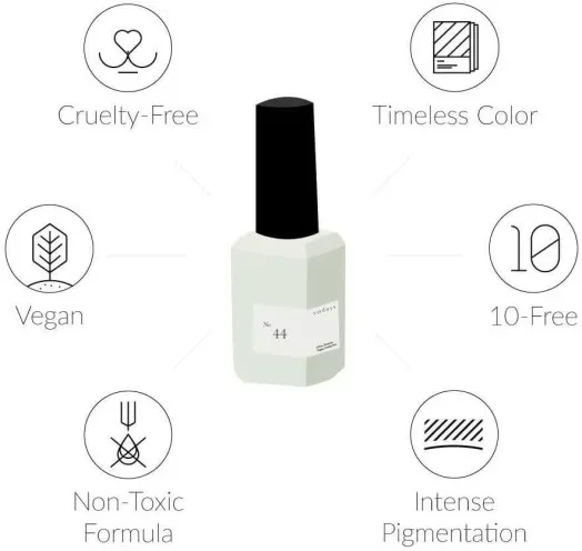 Sundays 10-Free, Nontoxic Nail Polish No.44 (Mild Mint)