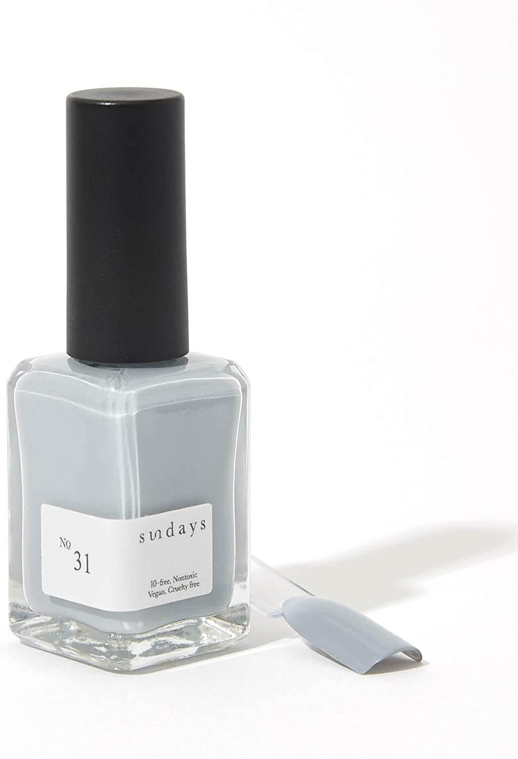 Sundays 10-Free, Nontoxic Nail Polish No.31 (Muted Gray)