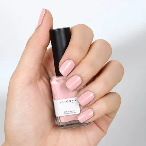 Sundays 10-Free, Nontoxic Nail Polish No.08 (Flamingo Pink)