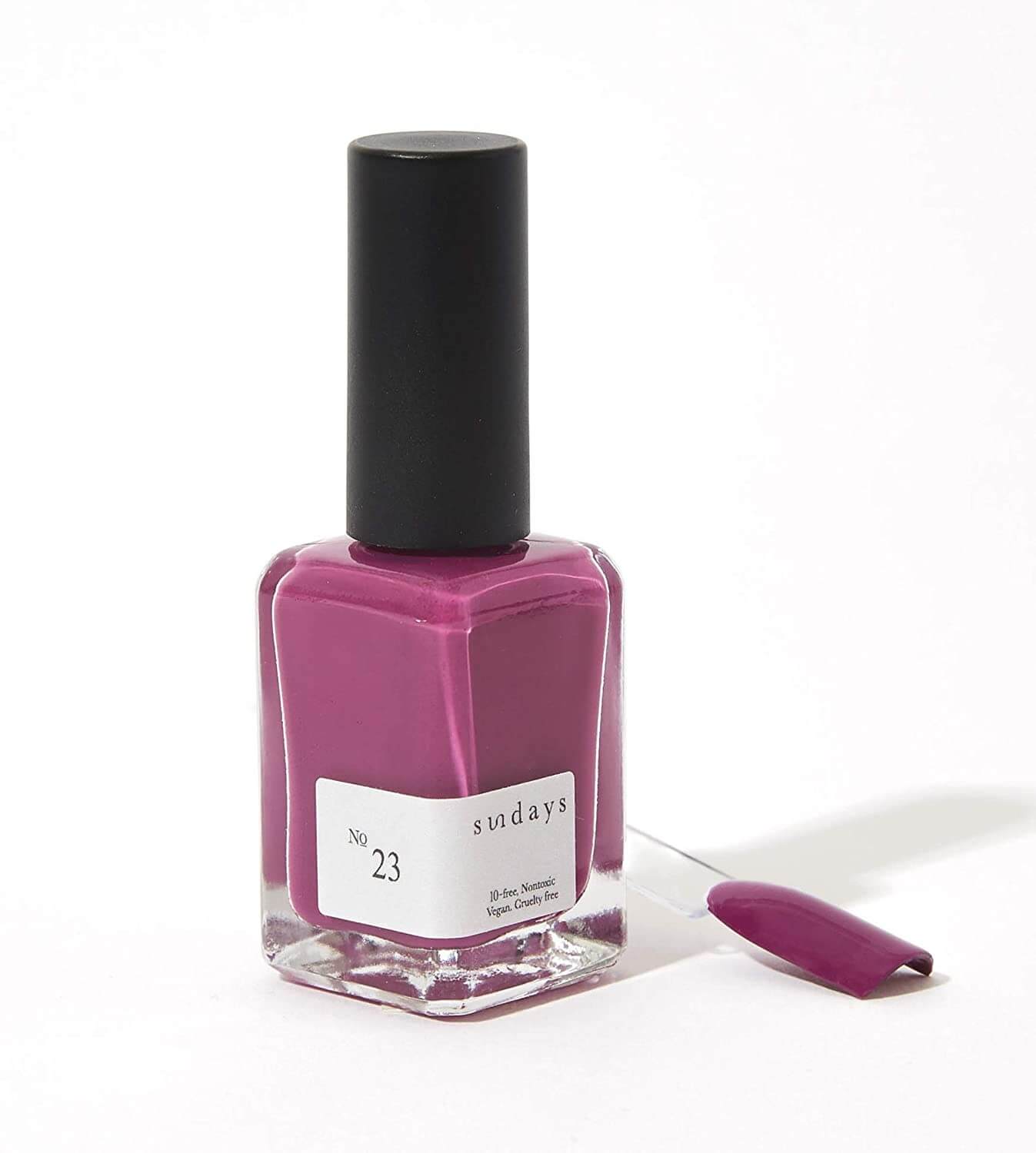 Sundays 10-Free, Nontoxic Nail Polish No.23 (Magenta Haze)