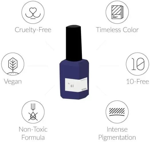 Sundays 10-Free, Nontoxic Nail Polish No.40 (Bright Cobalt)