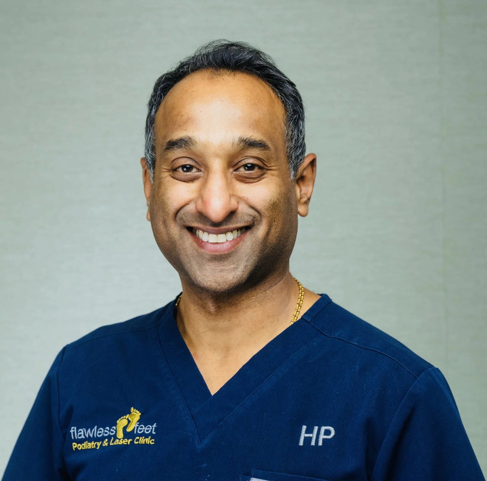 Hiren Patel, HCPC-registered podiatrist at Flawless Feet