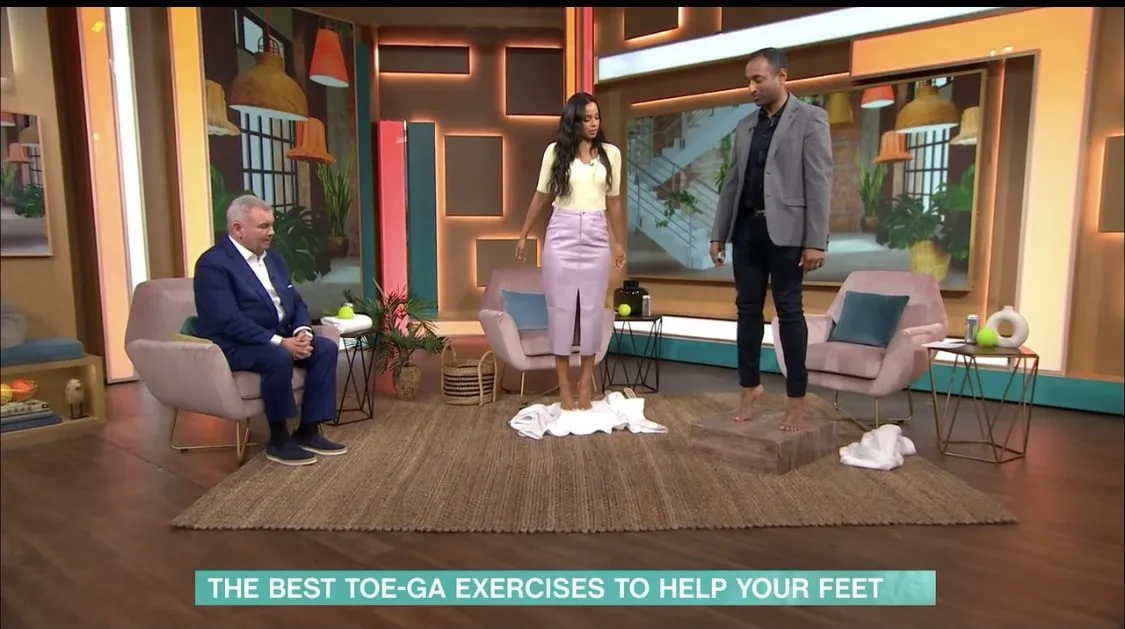 Hiren Patel on ITV This Morning Program talking about Toe-ga  