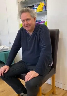 A happy patinet after treating his heel pain 