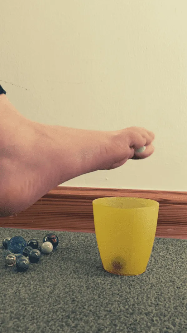 Foot workout at your desk