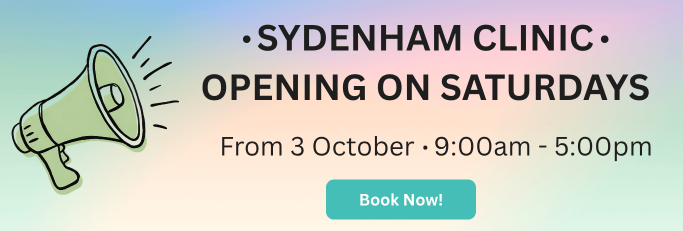 Opening on Saturday - book your Saturday appointment