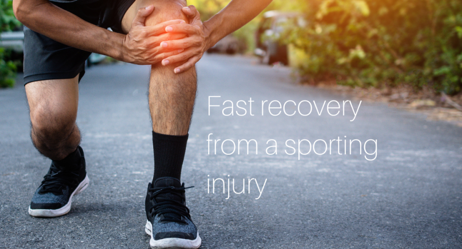 How to speed up the recovery from a sporting injury